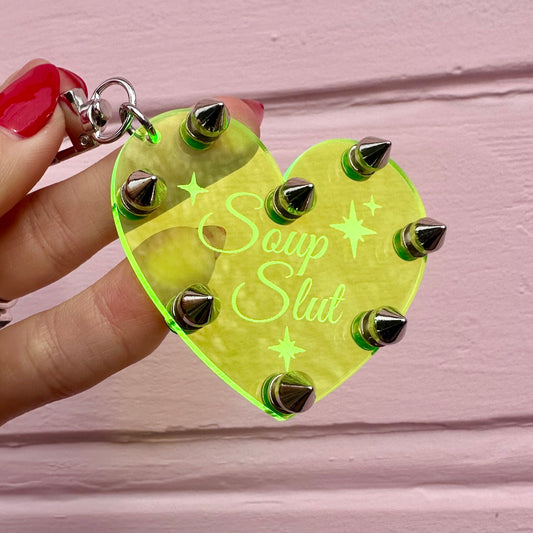 Soup Slut Studded Keychain/Bag Charm