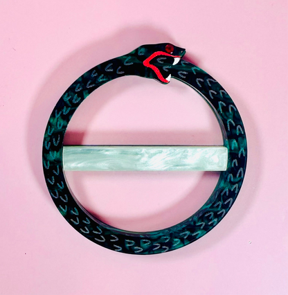Ouroboros Snake Scarf Ring
