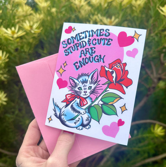 Stupid and Cute Valentine's Day Card