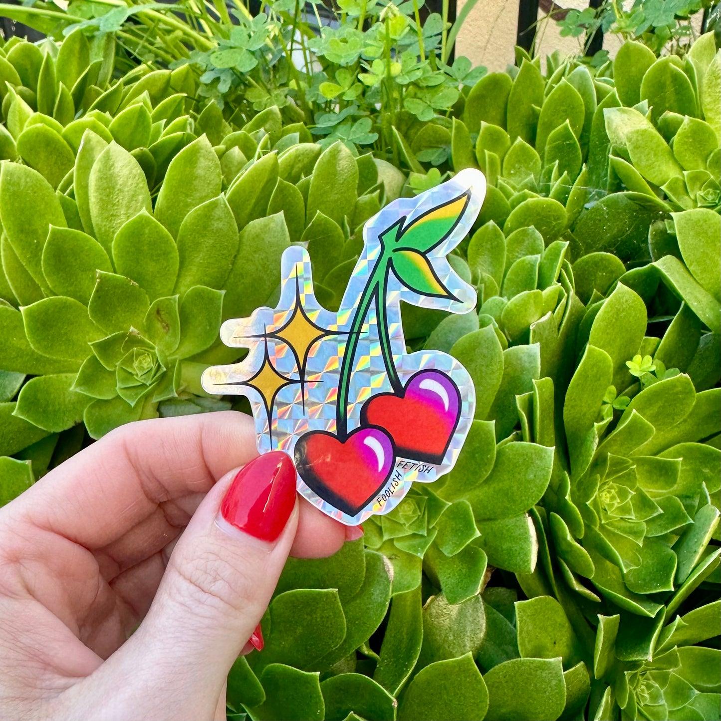 Sparkle Cherries Sticker