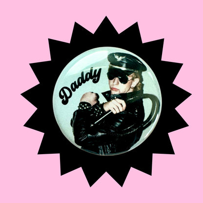 Rob Halford Daddy Judas Priest 1.5" Pin Button