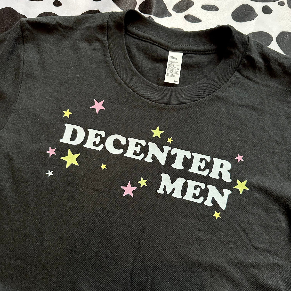 Decenter Men Feminist Black Crop Top