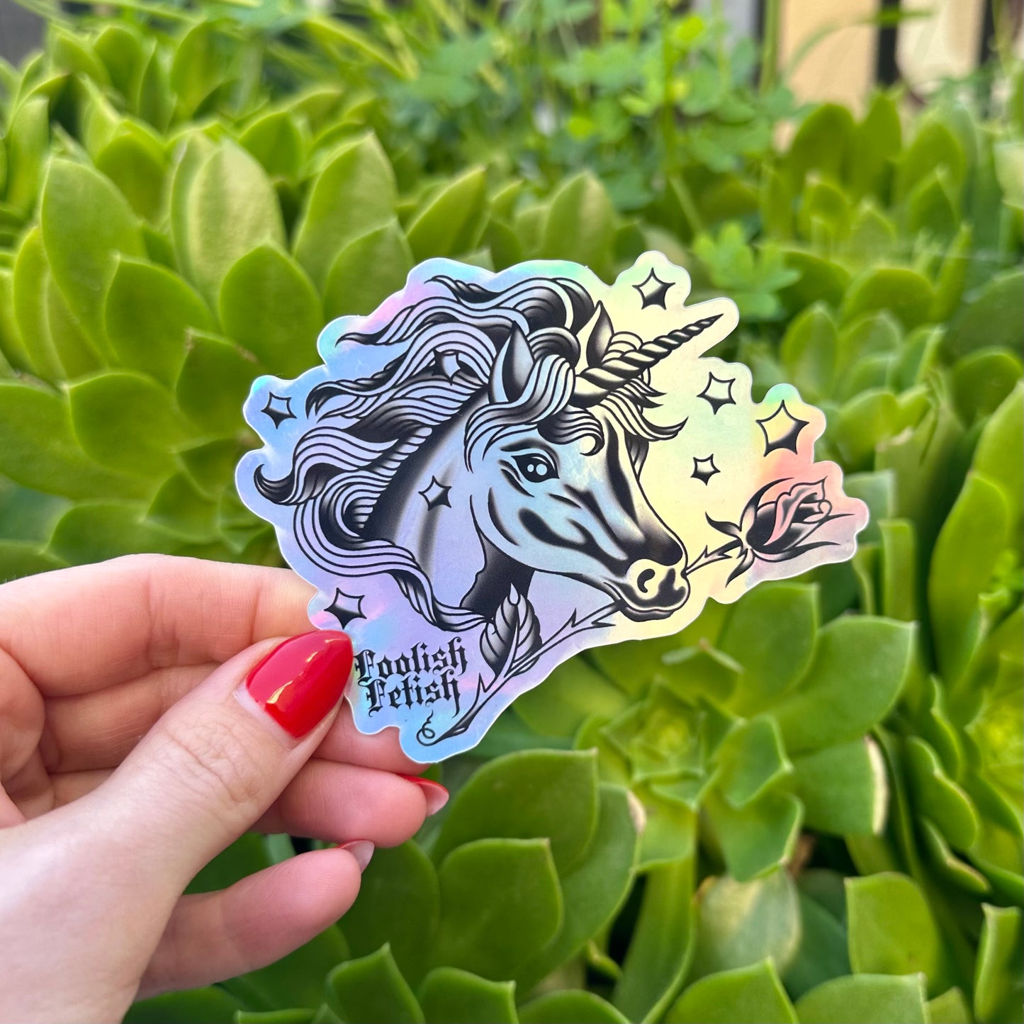 Holographic Unicorn Sticker