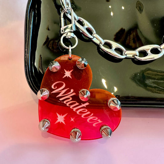 Whatever Studded Keychain/Bag Charm