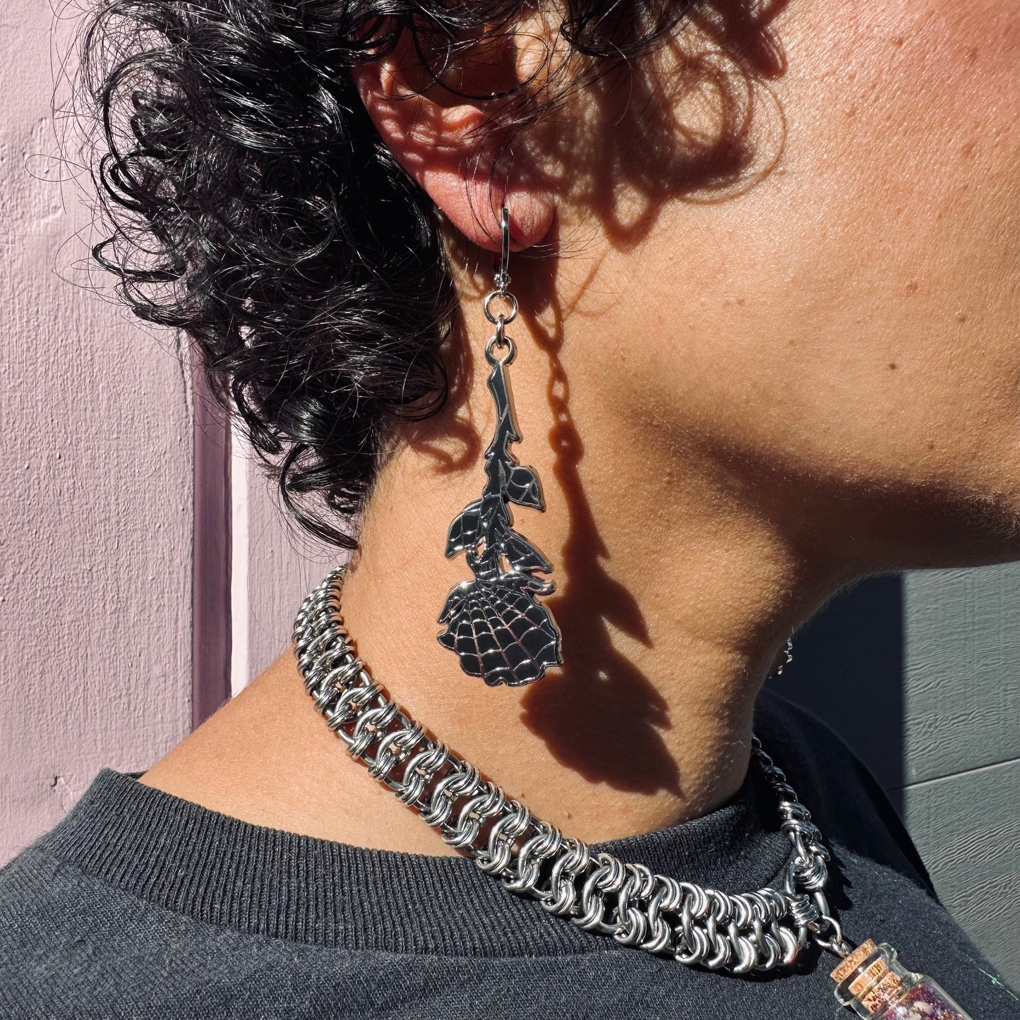 RESTOCKED : Tangled Rose Earrings