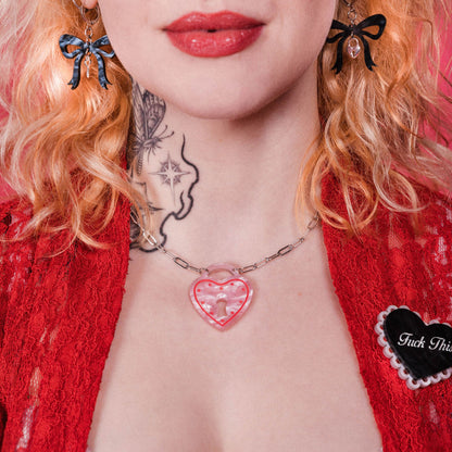 All Locked Up Heart Padlock Necklace