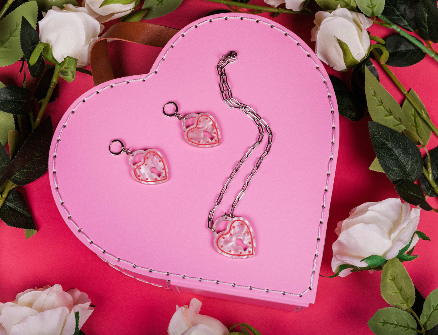 All Locked Up Heart Padlock Necklace