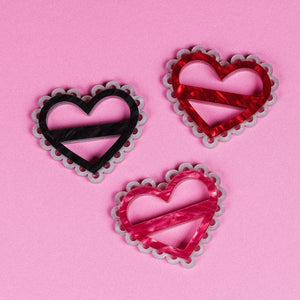 Doily Heart Scarf Ring : 3 colors