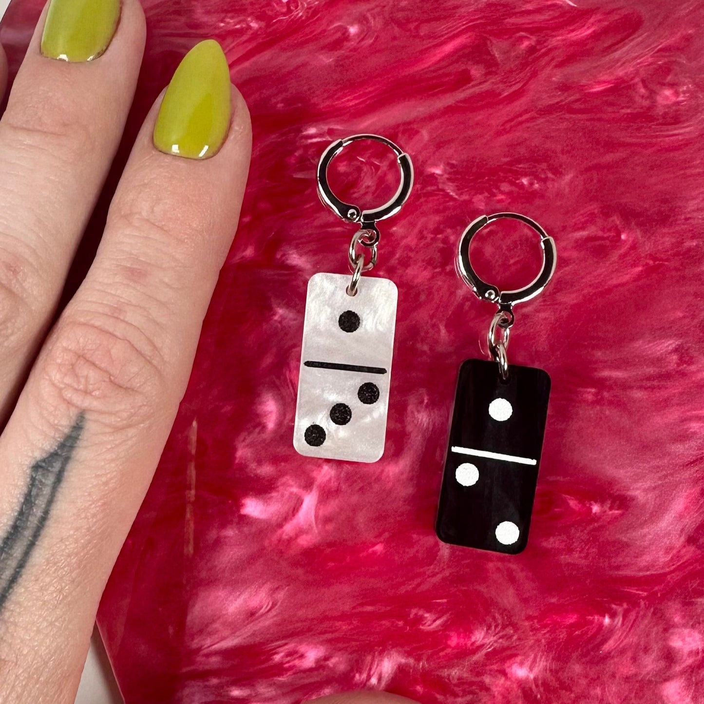 Mini Pearly Domino Earrings