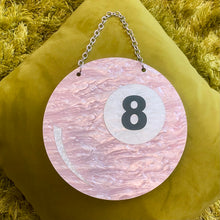 Load image into Gallery viewer, Pink Eight Ball Wall Art
