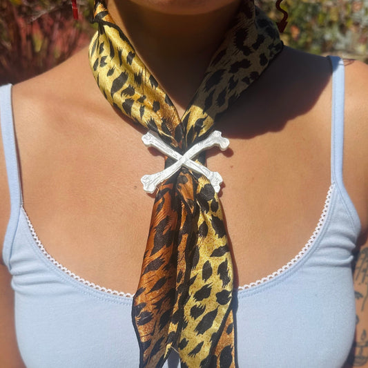 Crossbones Scarf Ring