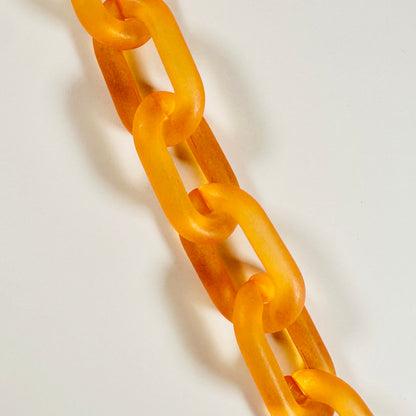 Frosted Chain Single Link O Ring Earrings-Multiple Colors