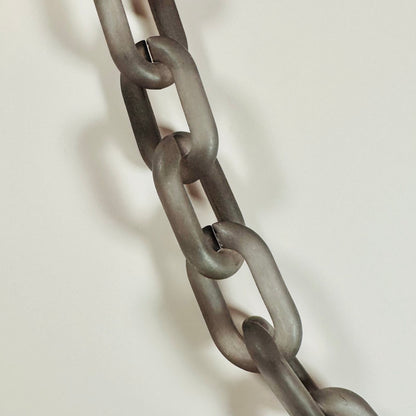 Frosted Chain Single Link O Ring Earrings-Multiple Colors