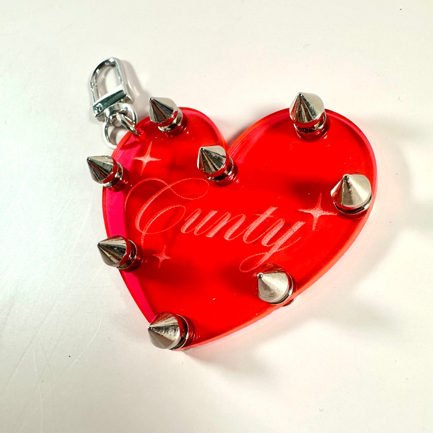Cunty Studded Keychain/Bag Charm