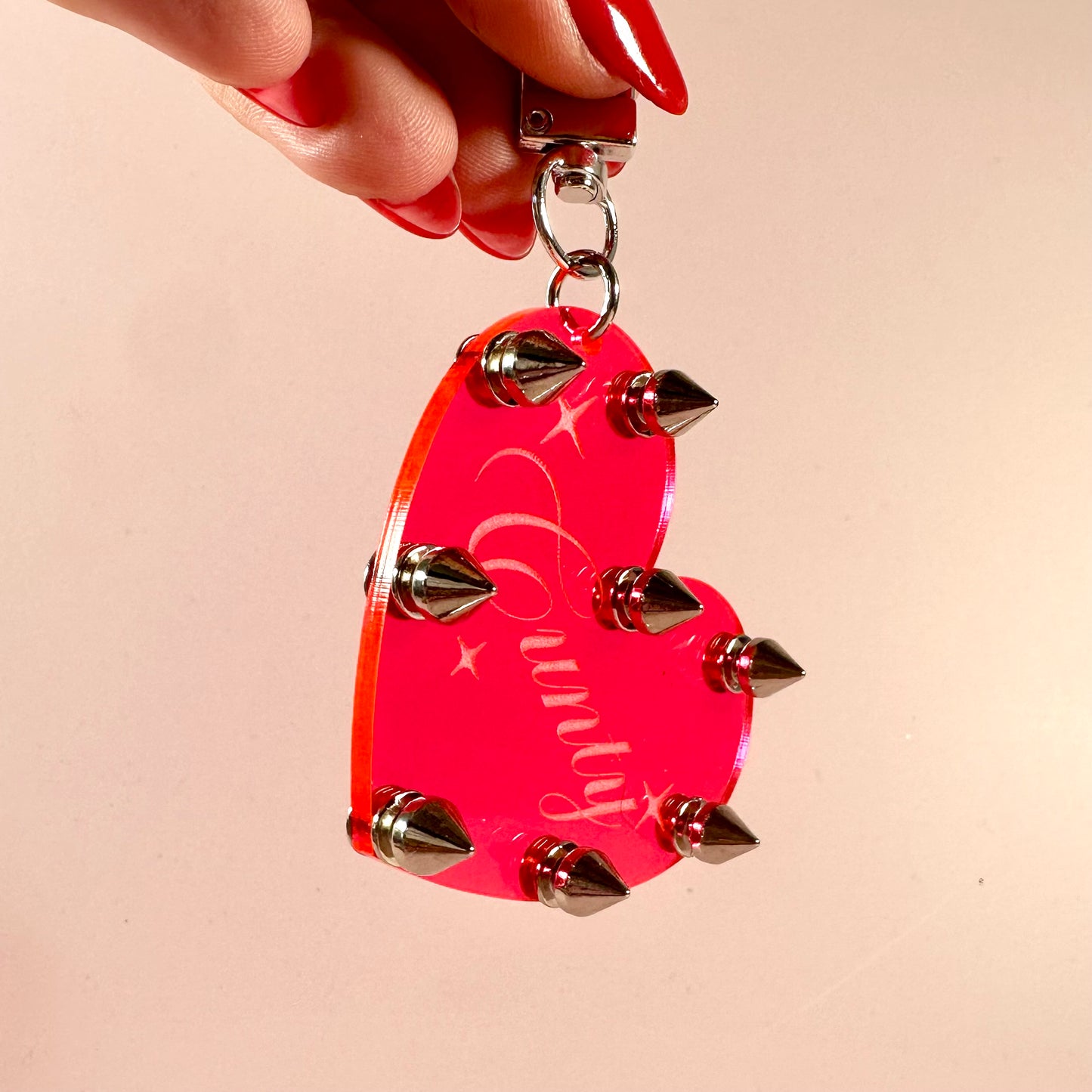 Cunty Studded Keychain/Bag Charm