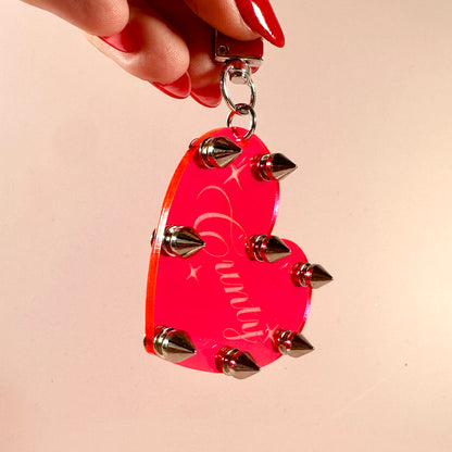 Cunty Studded Keychain/Bag Charm