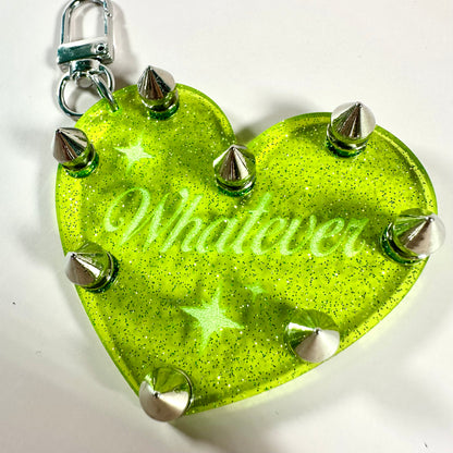 Whatever Studded Keychain/Bag Charm