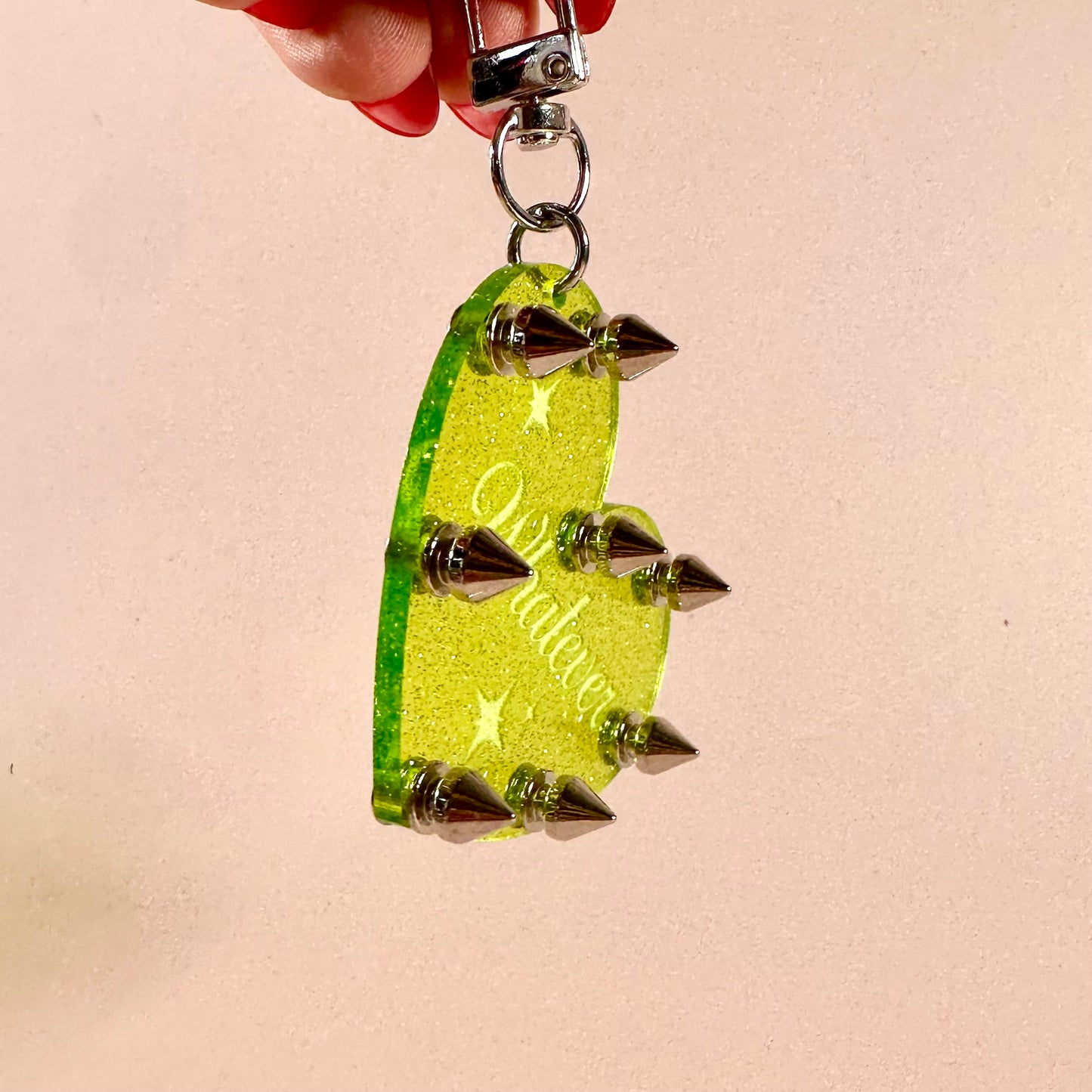 Whatever Studded Keychain/Bag Charm