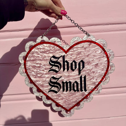 Shop Small Doily Heart Wall Art Hanging Sign