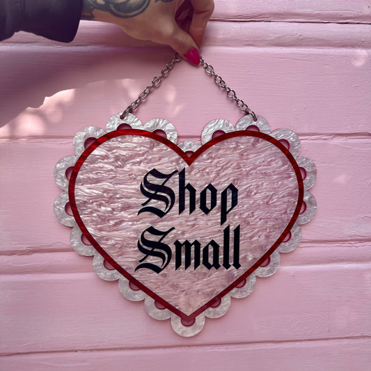 Shop Small Doily Heart Wall Art Hanging Sign