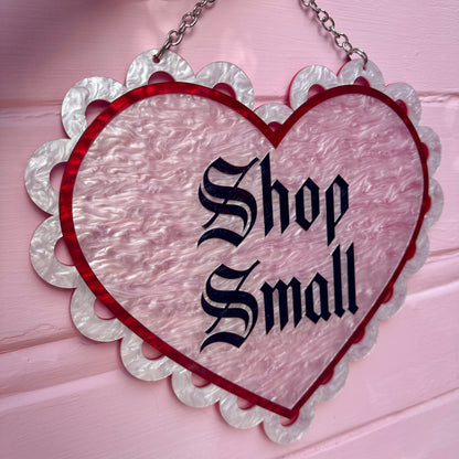 Shop Small Doily Heart Wall Art Hanging Sign