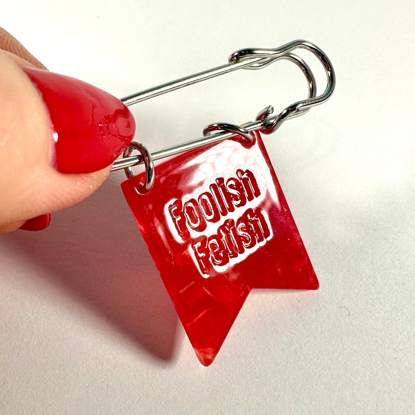 FUCK Trump Banner Ribbon Safety Pin