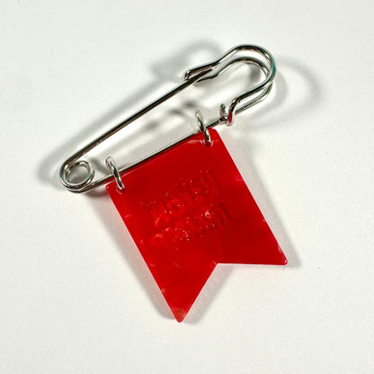 FUCK Trump Banner Ribbon Safety Pin
