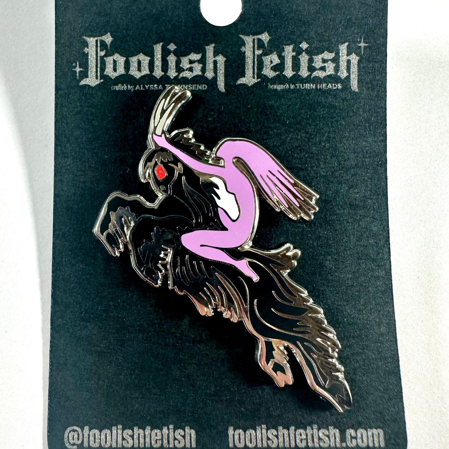 Spectral Rider Goat Ghost Pin