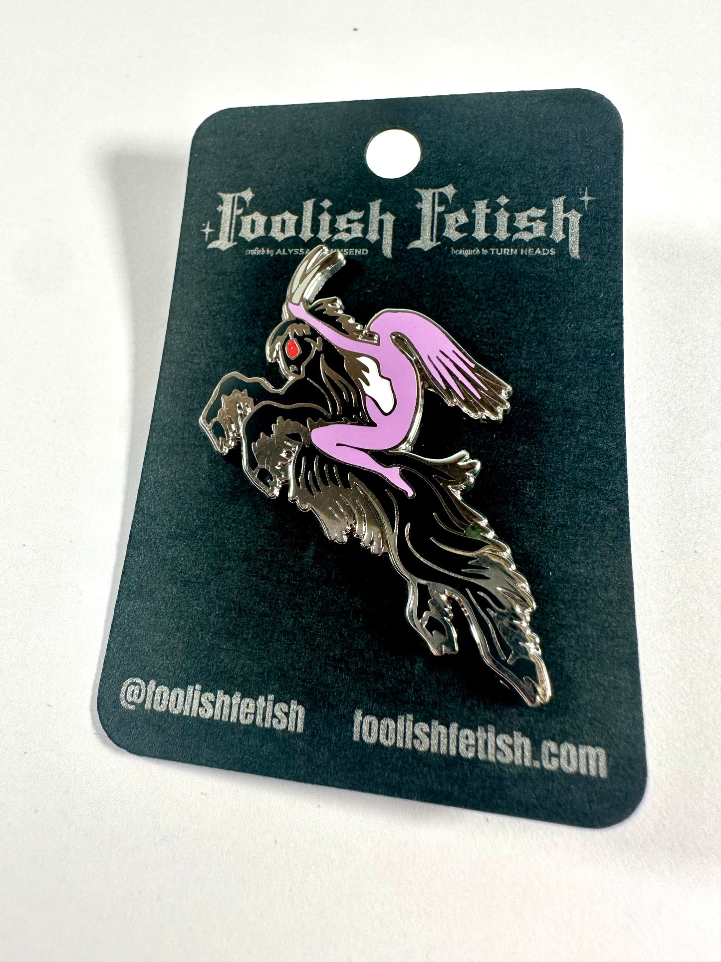 Spectral Rider Goat Ghost Pin