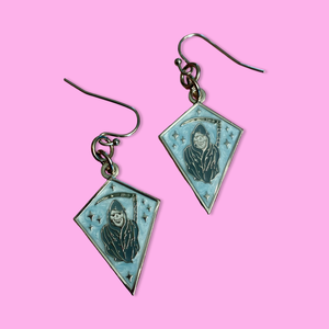 Tiny Reaper Earrings : Pink or Blue