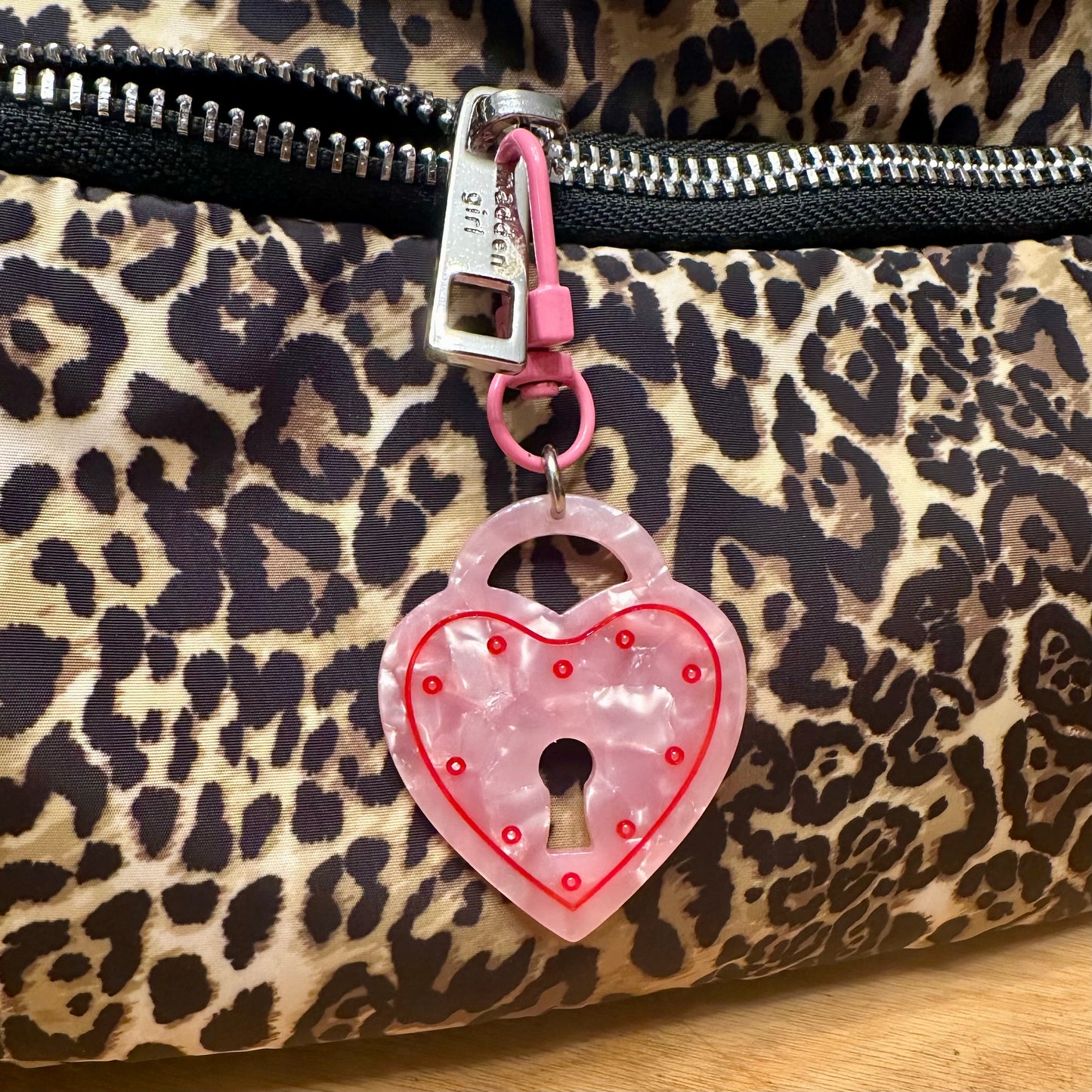 All Locked Up Heart Padlock Bag Charm / Keychain