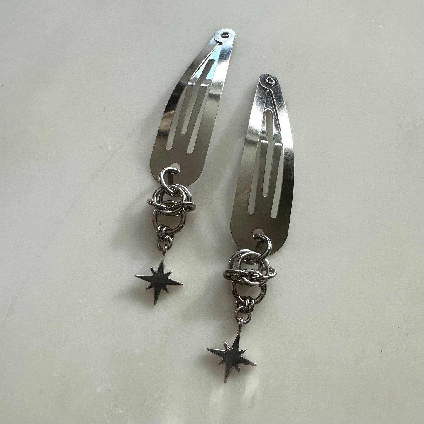 Cosmic Star Earrings + Hair Clips Bundle