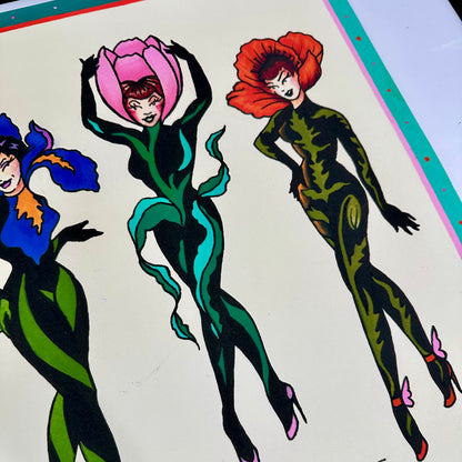Petal Pinups Tattoo Flash Sheet XL Print