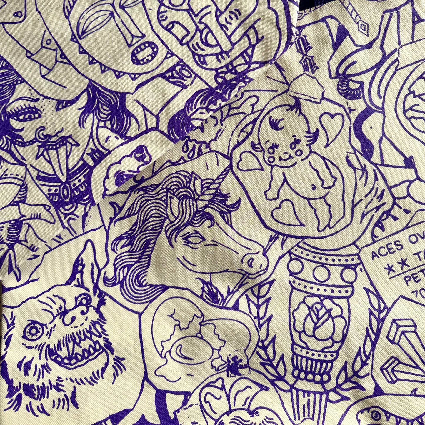 Tattoo Stencil Tote Bag