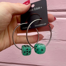 Load image into Gallery viewer, Love&#39;s A Gamble Hoops - Various Color Options!
