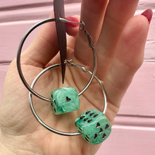 Load image into Gallery viewer, Love&#39;s A Gamble Hoops - Various Color Options!
