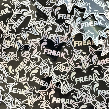 FREAK Studded Heart Shiny Sticker