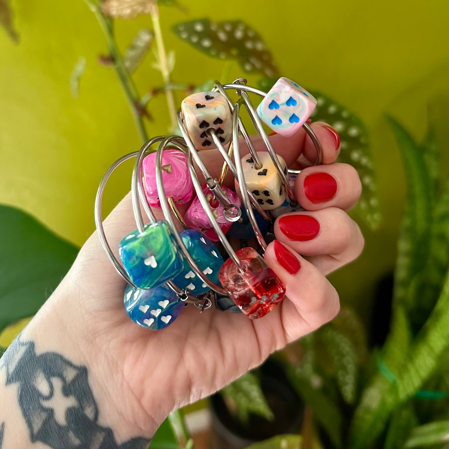 Love's A Gamble Hoops - Various Color Options!