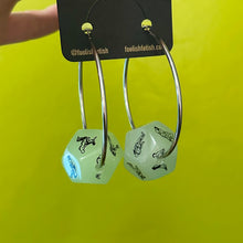 Load image into Gallery viewer, Sex Dice Hoops - Glow in the Dark
