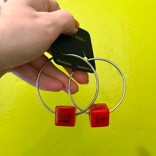 Sex Dice Hoops - Red Hot