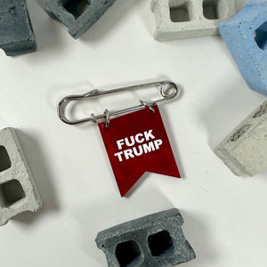 Fuck Trump Banner Pin