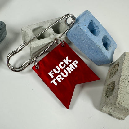 Fuck Trump Banner Pin