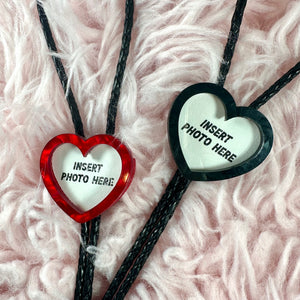 Heart Frame Bolo Tie