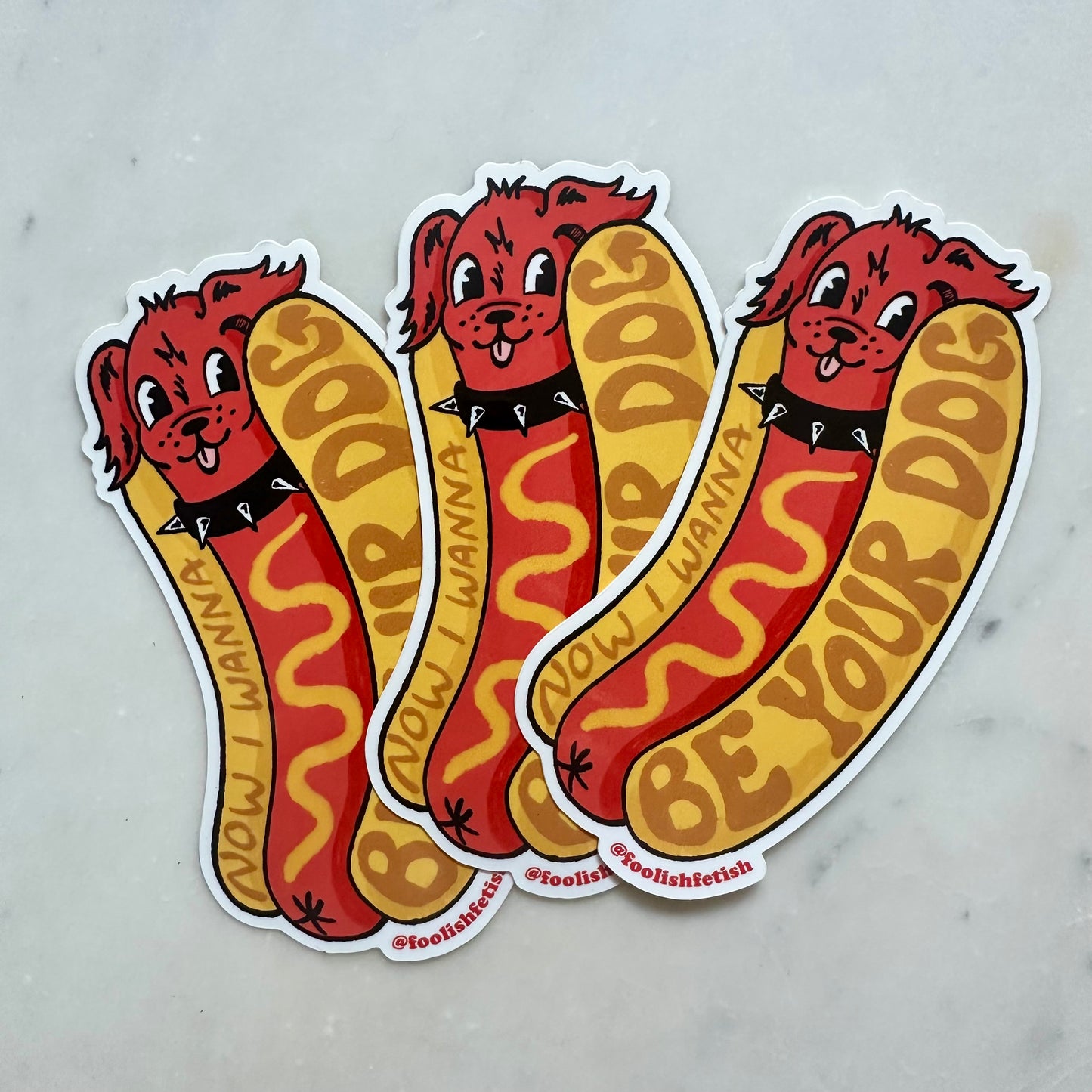 Iggy Pup Now I wanna Be Your Dog Sticker
