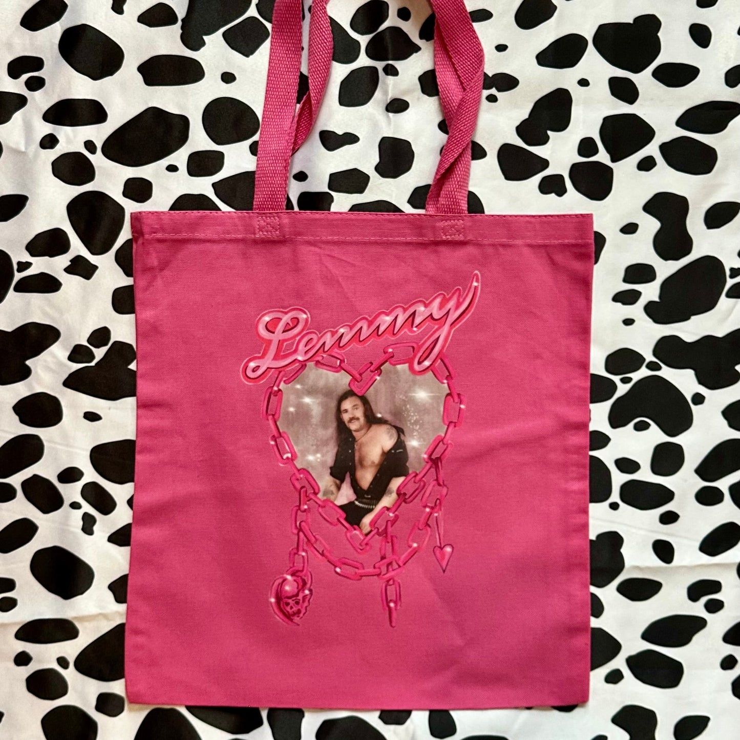 Lemmy Love Tote Bag Pink or Black