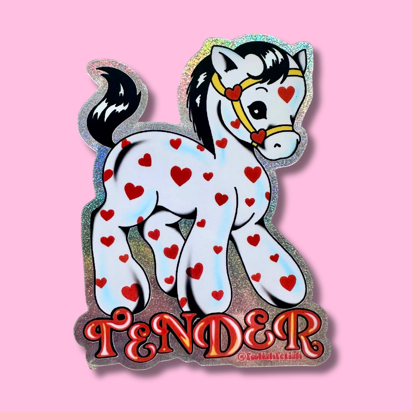 Tender Retro Pony Pixie Dust Sticker