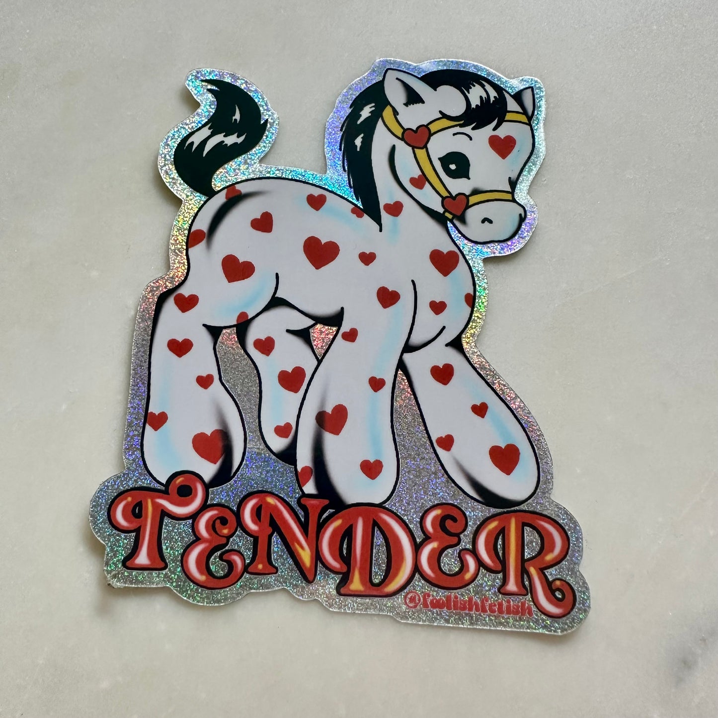 Tender Retro Pony Pixie Dust Sticker