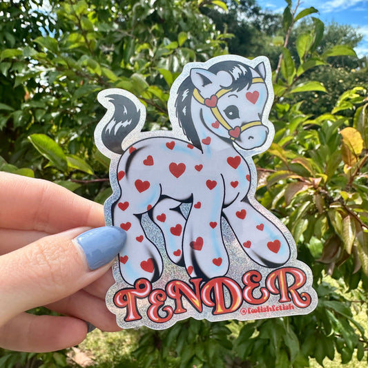 Tender Retro Pony Pixie Dust Sticker