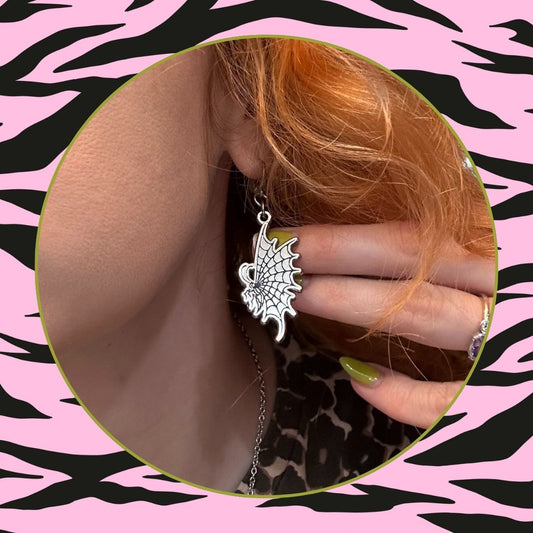 Butterfly Web Earrings