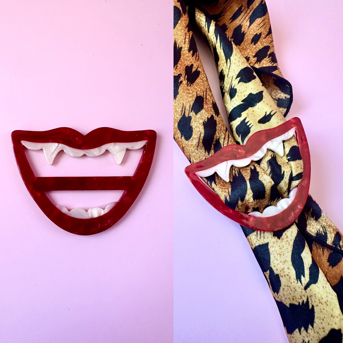 Vampire Smile Scarf Ring